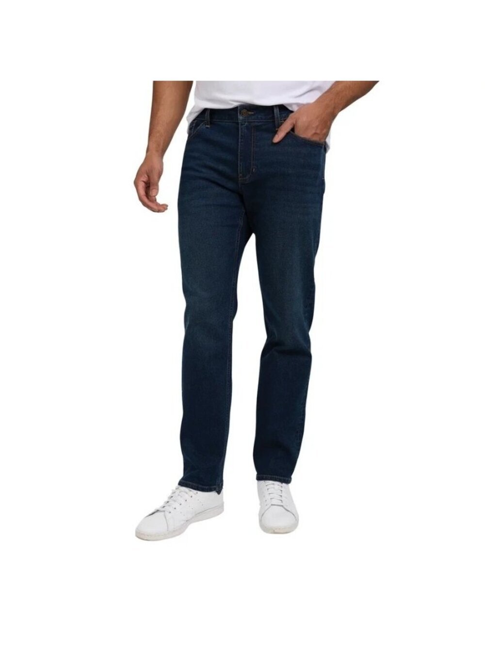NWOT Izod Men's 30x30 Saltwater Comfort Stretch Straight Fit Jeans Dark Wash